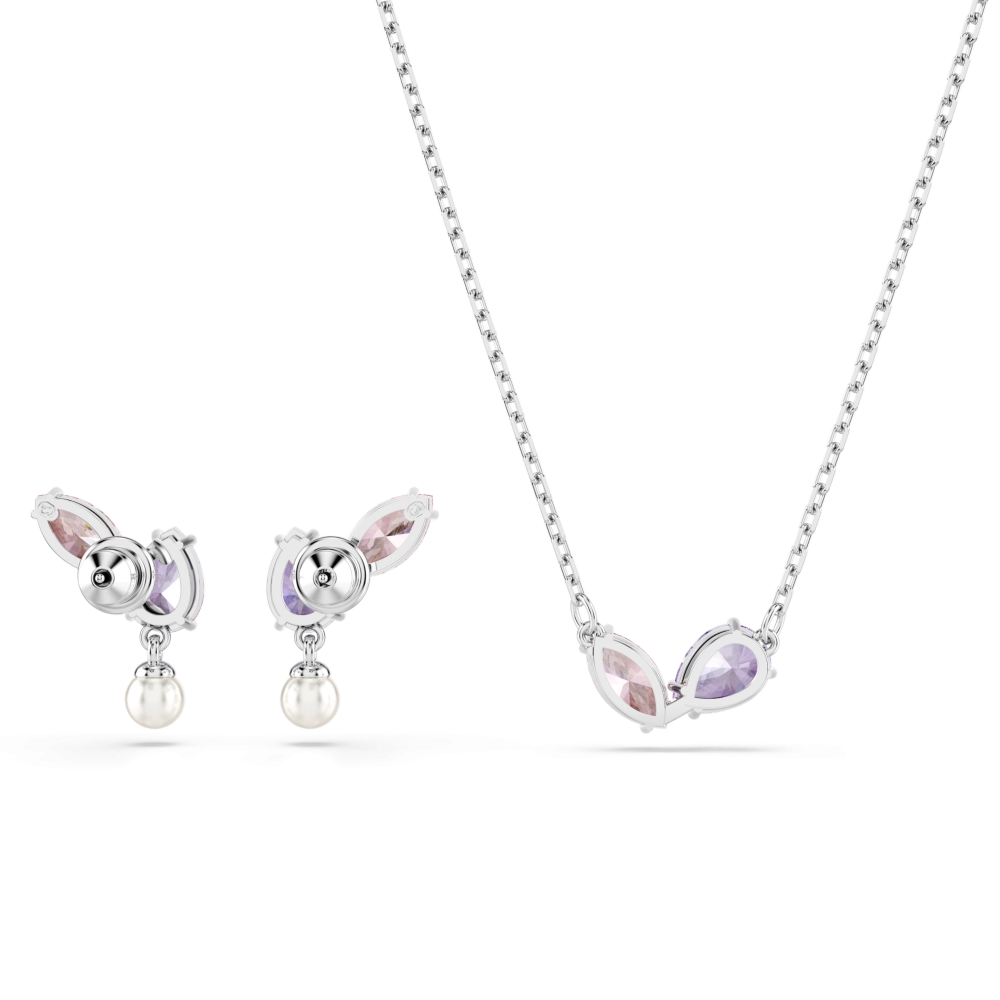 Zestaw Ariana Grande x Swarovski kolczyki + naszyjnik różnokolorowe – w dodatkowej aranżacji, ujęcie 6