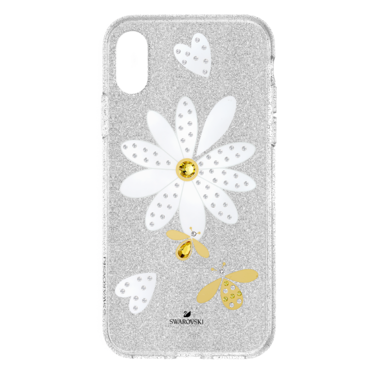Etui Swarovski Eternal Flower do iPhone X i XS widok z przodu