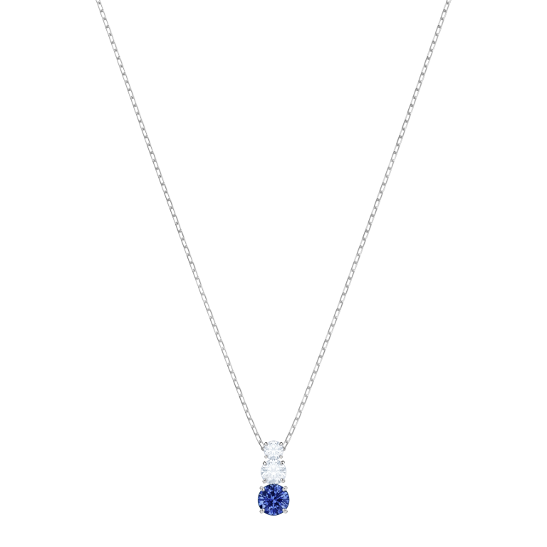 Wisiorek Swarovski Stilla Attract niebieski widok z przodu