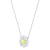 Żółty motyw słońca w wisiorku Swarovski Idyllia – zbliżenie
