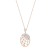 Biały wisiorek Swarovski Precisely widok z przodu