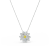 Wisiorek Swarovski Eternal Flower z motywem słońca i żółtym środkiem
