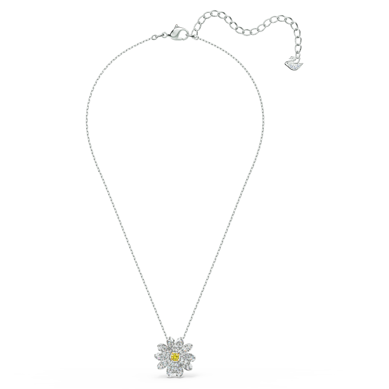 Wisiorek Swarovski Eternal Flower z motywem słońca na całej długości łańcuszka
