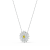 Detal żółtego kwiatu w wisiorku Swarovski Eternal Flower