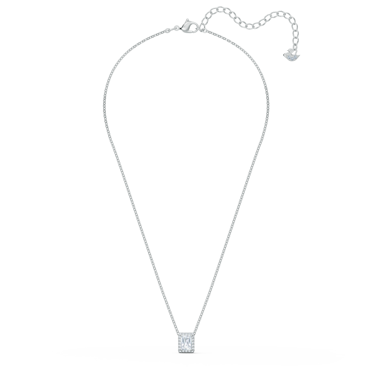 Biały naszyjnik z zestawu Swarovski Una Angelic pokazany w całości