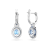 Długie kolczyki SWAROVSKI Constella pokazane od strony zapięcia