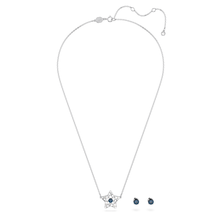 Zestaw Swarovski Stella z niebieską gwiazdą w pełnym ujęciu