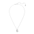 Wisiorek Swarovski Swan z białym łabędziem na łańcuszku - widok całości