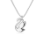Wisiorek Swarovski Swan z białym łabędziem - widok z tyłu