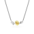Centralne elementy żółtego rodowanego wisiorka Swarovski Mesmera