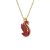 Wisiorek Swarovski Swan - zbliżenie czerwonego łabędzia