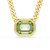 Zielony wisiorek Swarovski Imber w kształcie ośmiokąta - detal oprawy