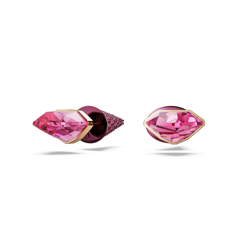 Różowe kolczyki SWAROVSKI Lucent z kryształami w szlifie gruszkowym