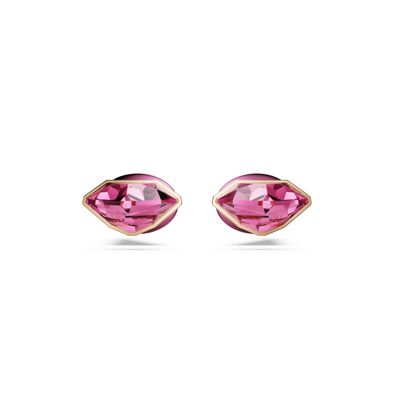 Front różowych kryształów w szlifie gruszkowym kolczyków SWAROVSKI Lucent
