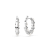 Kolczyki koła SWAROVSKI Matrix – widok oprawy pereł i cyrkonii od tyłu