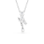 Detal oprawy kryształów o różnych szlifach w naszyjniku SWAROVSKI Matrix