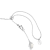 Choker Ariana Grande x Swarovski, detal regulowanego zapięcia i kwiatowego ogniwa