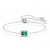 Zielona bransoletka Swarovski Una Angelic widok z przodu