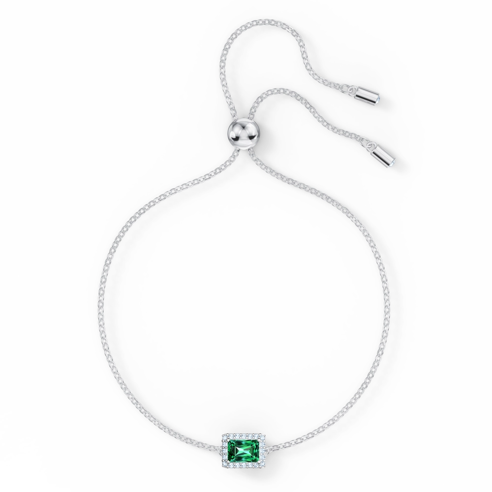 Zielona bransoletka Swarovski Una Angelic widok od tyłu