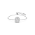 Bransoletka Swarovski Swan z białym łabędziem - widok z przodu