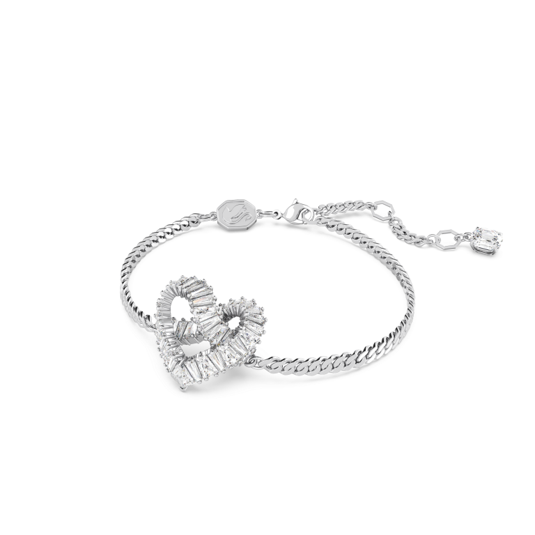 Biała bransoletka SWAROVSKI Matrix z sercem w ujęciu głównym