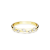 Biała bransoletka bangle SWAROVSKI Dextera w złotym kolorze w widoku głównym