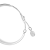 Zapięcie białej rodowanej bransoletki bangle Swarovski Mesmera