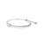Biała rodowana bransoletka bangle Swarovski Mesmera widok z boku