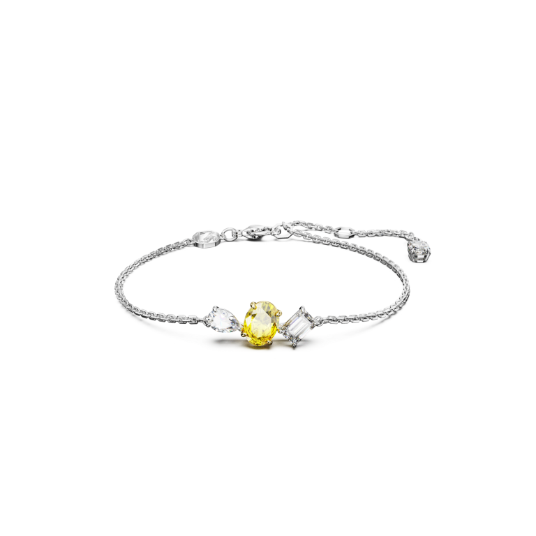 Żółta bransoletka Swarovski Mesmera widok z przodu