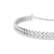Detal dwóch rzędów białych kamieni podwójnej bransoletki SWAROVSKI Matrix
