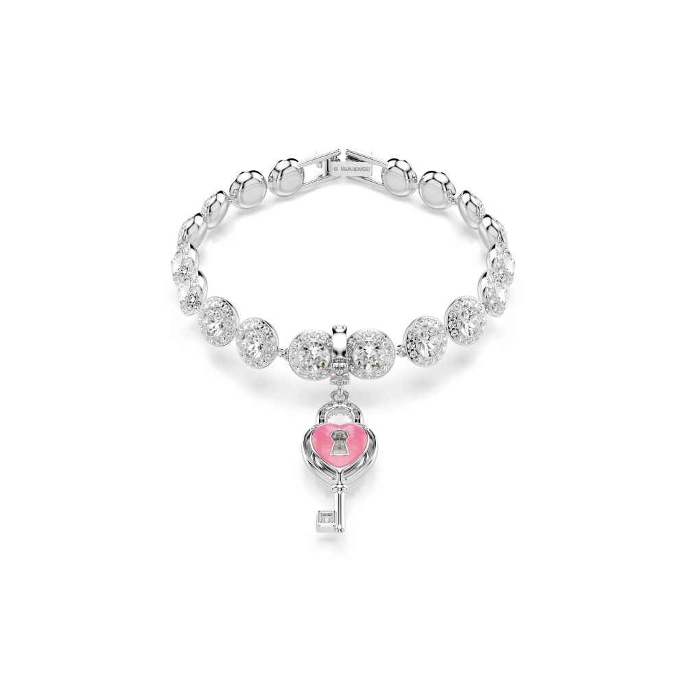 Przywieszka Swarovski Idyllia serce z kluczem biała – zbliżenie detalu, ujęcie 16