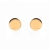 Złote kolczyki 333 gładkie okrągłe blaszki widok z przodu
