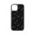 Czarne etui Swarovski High do iPhone 15 widok z przodu