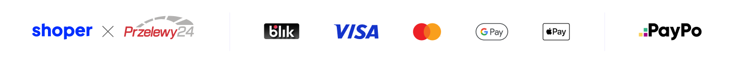 Dostępne formy płatności dla produktów na stronie kategorii